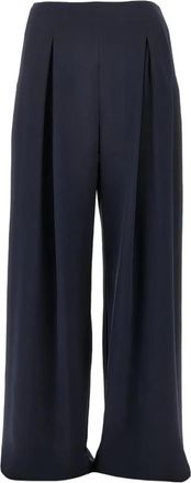 Max Mara Palude Wide-Leg Broek - Dames - Wijde Broeken - Blauw - 2XS - Broeken