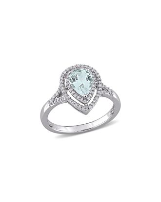 Rina Limor 14K 1.45 Ct. Tw. Diamond & Aquamarine Ring