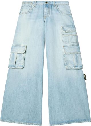 Off-white Jeans a gamba ampia - Blu