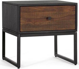 Giner&Colomer Massiver Design Nachttisch Varanasi, 45 x 45 cm