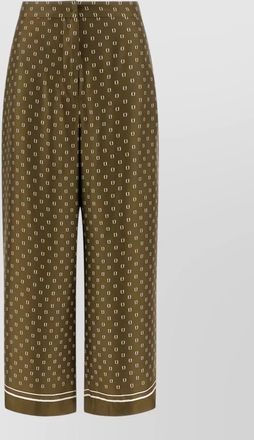 Max Mara mstottelia cropped trousers patterned belt loops