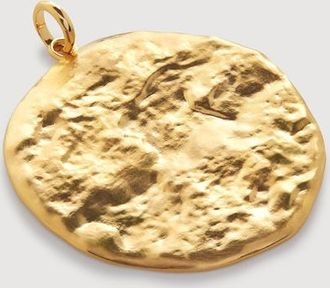 Monica Vinader Gold Capri Disc Pendant