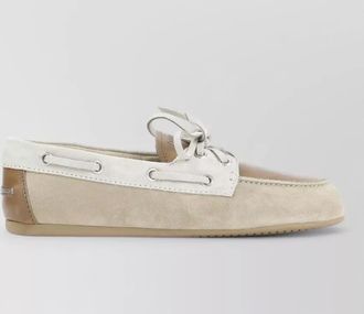 Miu Miu leather and suede loafers