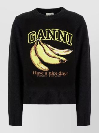 Ganni cotton sweatshirt