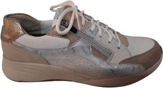 Durea Schoenen, Dames, Bruin, 37 EU, Leer, 6318 Sneaker