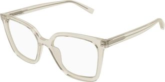 Saint Laurent Glasses, unisex, Beige, Size: 53 MM SL 910