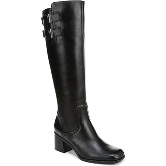 Naturalizer Idris Riding Boot in Black at Nordstrom Rack, Size 8 Wide Calf