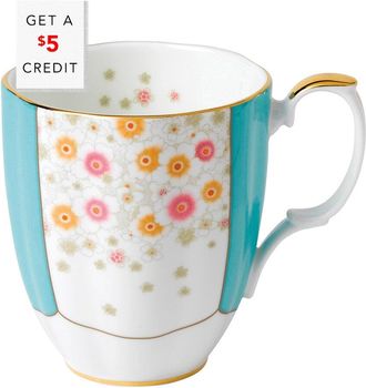 Royal Albert 100 Years Of Royal Albert 1930 Mint Deco Mug With $5 Credit