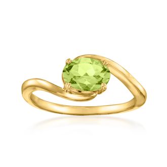 Ross-Simons Peridot Ring in 14kt Yellow Gold