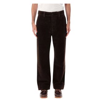 Margaret Howell Pantaloni in Velluto a Coste Semplici - - Trousers - Uomo - Marrone - S