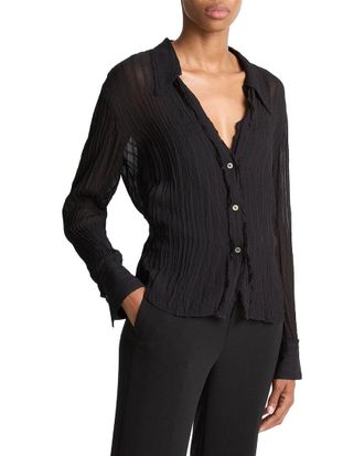 Vince Crushed Stripe Shirt