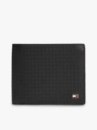 Tommy Hilfiger Embossed Flag Leather Card And Coin Wallet