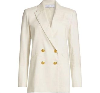 Veronica Beard Womens Dale Dickey Jacket In Off White