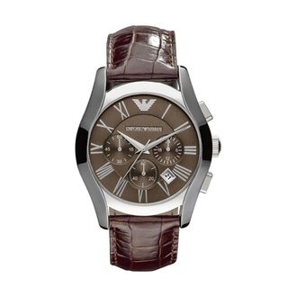 Emporio Armani Heren, Accessoires, Grijs, Maat: ONE Size Leer
