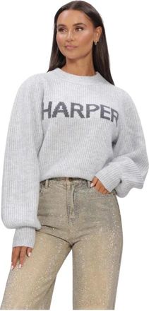 Harper & Yve Lysanne-Ju - Dames - Truien - Grijs - Maat: L Wol