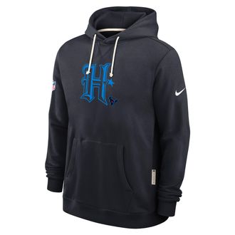 Nike Houston Texans Alt Offensive Set Play Sideline Nike Mens Dri-FIT NFL Pullover Hoodie in Blue | 03AZ4FA9H-V4T