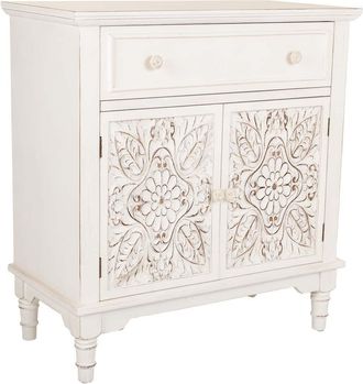 Wanderlust Deco Wanderlust Deco - Recibidor De Madera Blanco 73x36.5x78