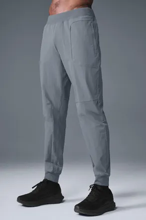 Alo | Co-Op Pants (Long) in Steel Grey, Size: Medium