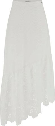 Guess Sharon Eyelets Skirt - Dames - Maxi Rokken - Wit - S - Katoen - Rokken