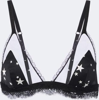 Dolce & Gabbana Reggiseno con stampa con pizzo