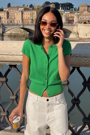 Maeve Coco Cotton Cashmere Cardigan by Maeve