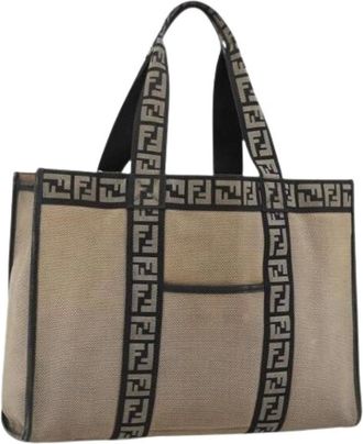 Fendi Pre-owned Tote Bags, female, Brown, Size: ONE SIZE Pre-owned Vintage Tote Bag