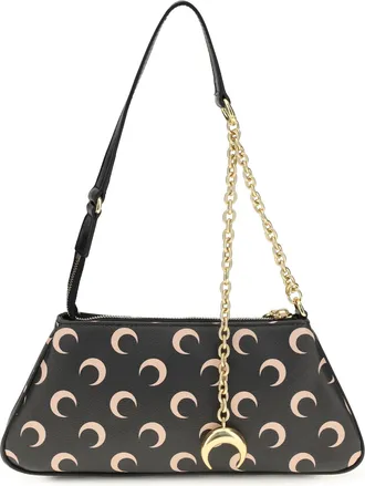 Marine Serre Synthetic Shoulder Bag - Black
