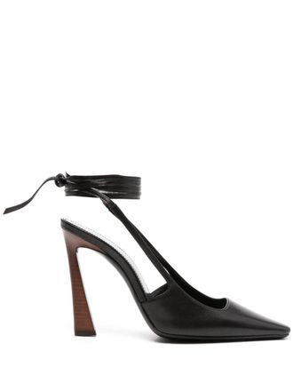 Saint Laurent Leren pumps - Zwart