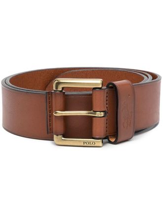Polo Ralph Lauren Cintura con logo goffrato - Marrone