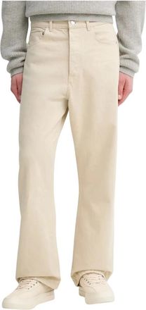 Nanushka Wide Jeans - Heren - Loose Fit Jeans - Beige - W34 - Katoen - Jeans