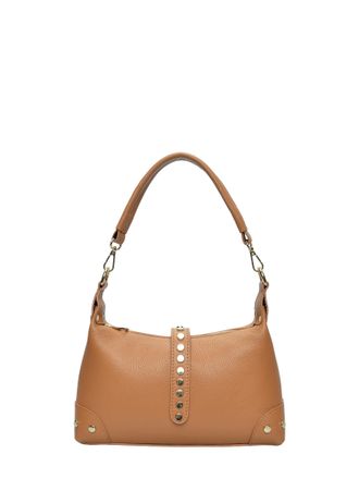 Anna Luchini Brown Rundleer Tas