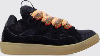Lanvin Sneakers Curb in pelle e mesh con maxi lacci e tirante posteriore