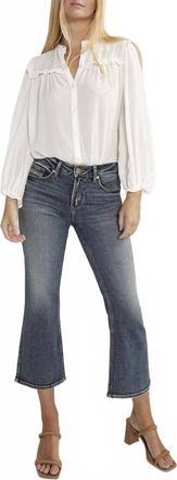 Silver Jeans Co Suki Kick Flare Jeans In Indigo