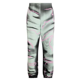 Moschino Broek met vervaagde print - Heren - Sweatpants - Veelkleurig - M - Katoen - Broeken
