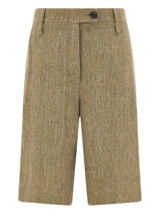 Ferragamo double-loop bermuda shorts - Brown