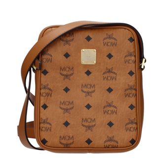 MCM Mcm Umh&auml;ngetasche f&uuml;r Herren aus braunem/cognacfarbenem Leder