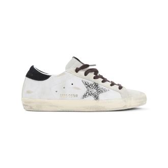 Golden Goose White Animal Print Sneakers
