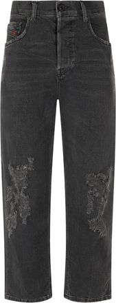 Diesel Jeans - Dames - Regular Fit Jeans - Zwart - W29 - Jeans