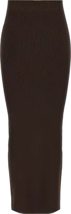 Max Mara Womens Brown Viscose Mini Skirt