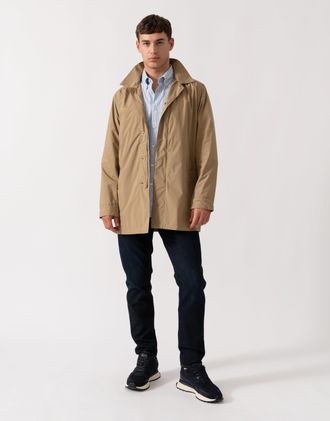 Aquascutum Mens Trenchcoat in Brown - Size Medium