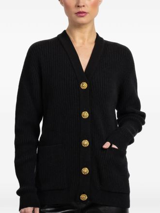 Balmain buttoned cardigan - women - Cashmere/Virgin Wool - 36 - Black