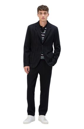 Missoni Single-breasted Jacket With Zigzag Pattern in Black at Nordstrom, Size 50 It