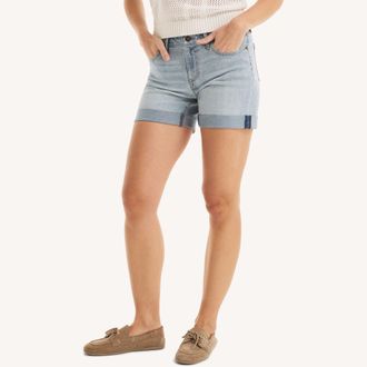 Nautica Womens Cuffed Denim Short