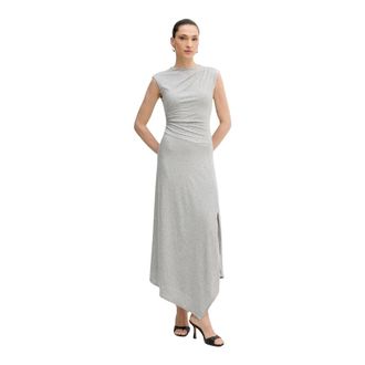 Guess Park Dress - Dames - Maxi kleedjes - Grijs - S - Polyester - Kleedjes