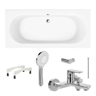 Villeroy & Boch Villeroy&boch - Pack Ba&ntilde;era 180 X 80 Villeroy Et Boch O Novo Con Pies Y Grifo