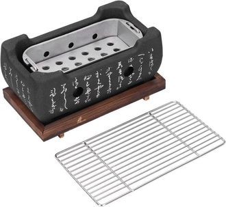 OEM Mini Parrilla Japonesa Para Barbacoa Dom&eacute;stica De Aleaci&oacute;n De Aluminio, Sart&eacute;n De Carb&oacute;n Para Barbacoa, Accesorios Para Horno