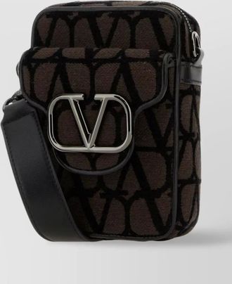 Valentino Garavani mini loc&ograve; crossbody bag with iconographe canvas