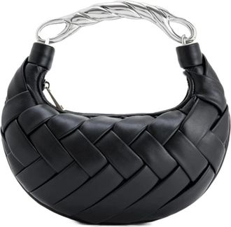 JW PEI Orla Weave Handbag - Dames - Handtassen - Zwart - ONE Size - Leer - Tassen