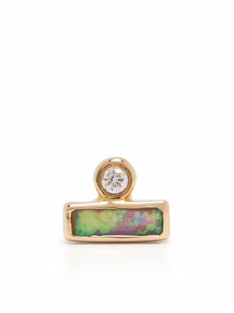 Pamela Love Orecchino a bottone Bar Dot - Oro