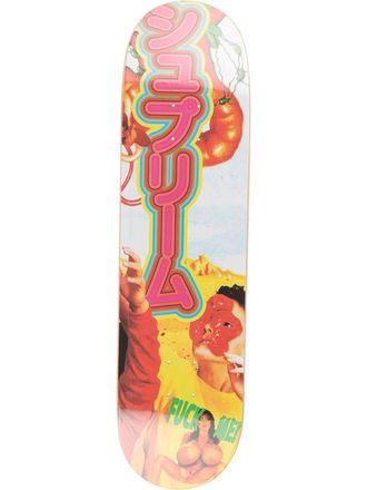 SUPREME Skateboard met print - Geel